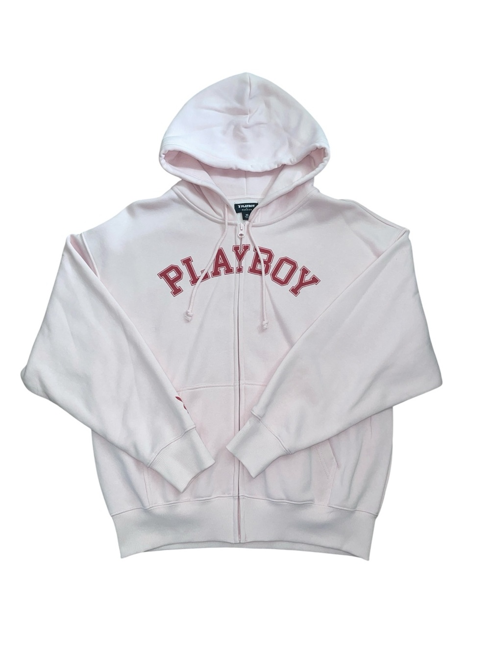 Playboy pink and red full zip hoodie